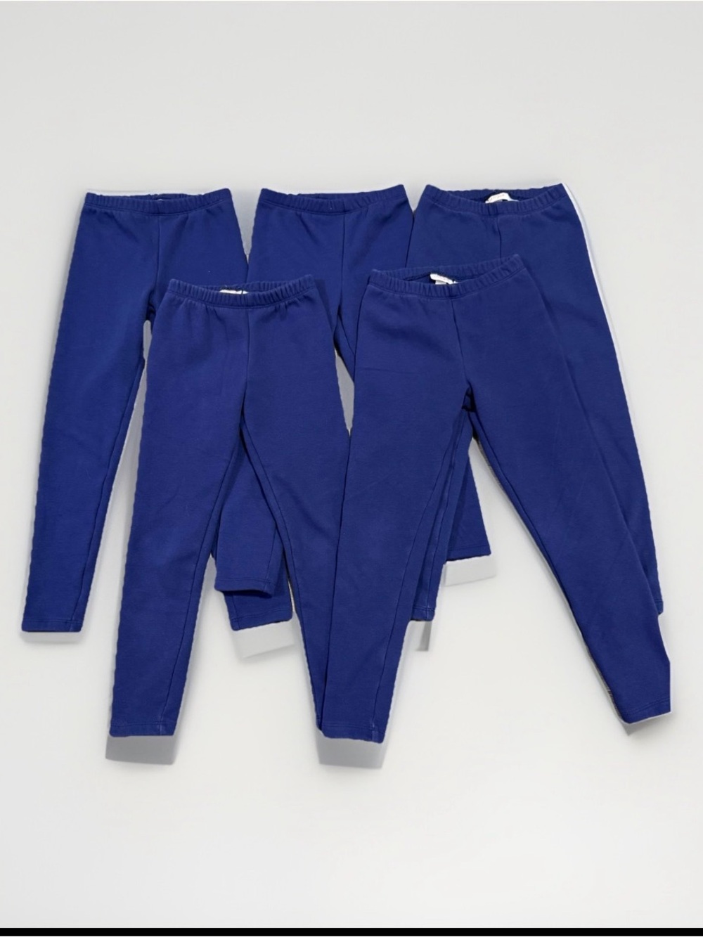 Cat & Jack Navy Cozy Fleece Lined Leggings Girls Size 8 Lot of 5  EUC School